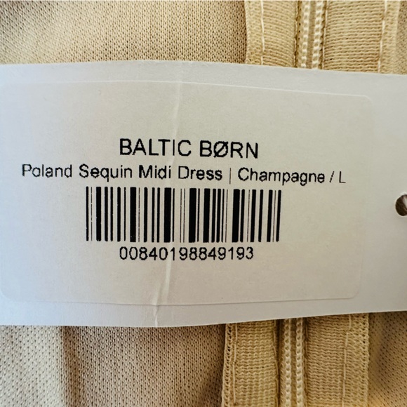 NEW!🆕 Balticborn, Champagne, Sequin, Midi dress, Large - Picture 6 of 8